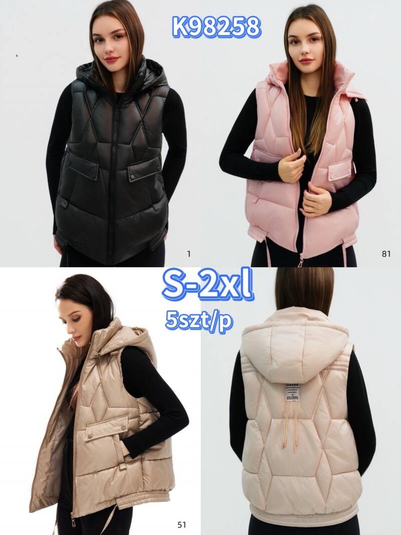 Kamizelki damskie Roz S-2XL, Mix Kolor .Paczka 5 szt