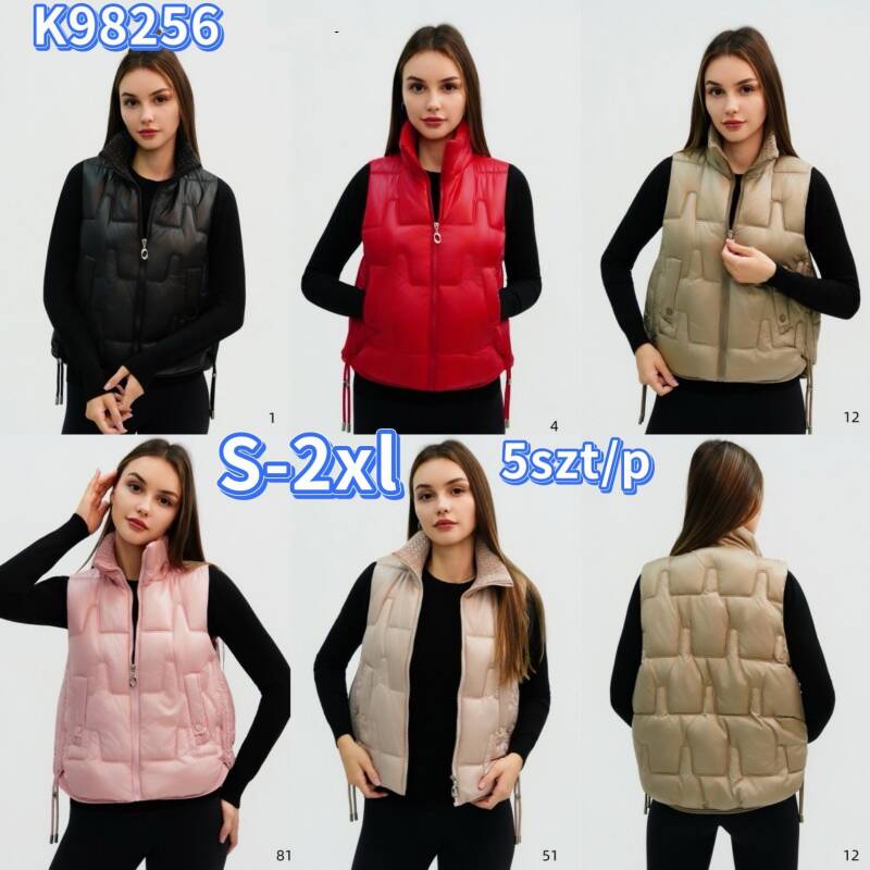 Kamizelki damskie Roz S-2XL, Mix Kolor .Paczka 5 szt