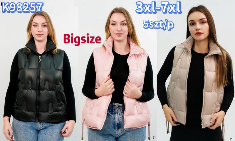 Kamizelki damskie Roz 3XL-7XL, Mix Kolor .Paczka 5 szt 1