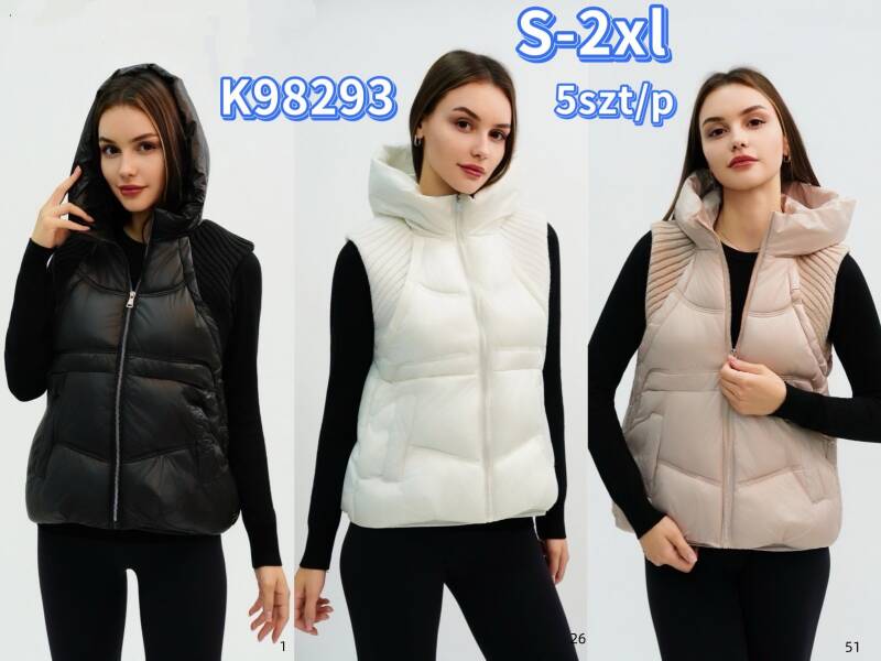 Kamizelki damskie Roz S-2XL, Mix Kolor .Paczka 5 szt