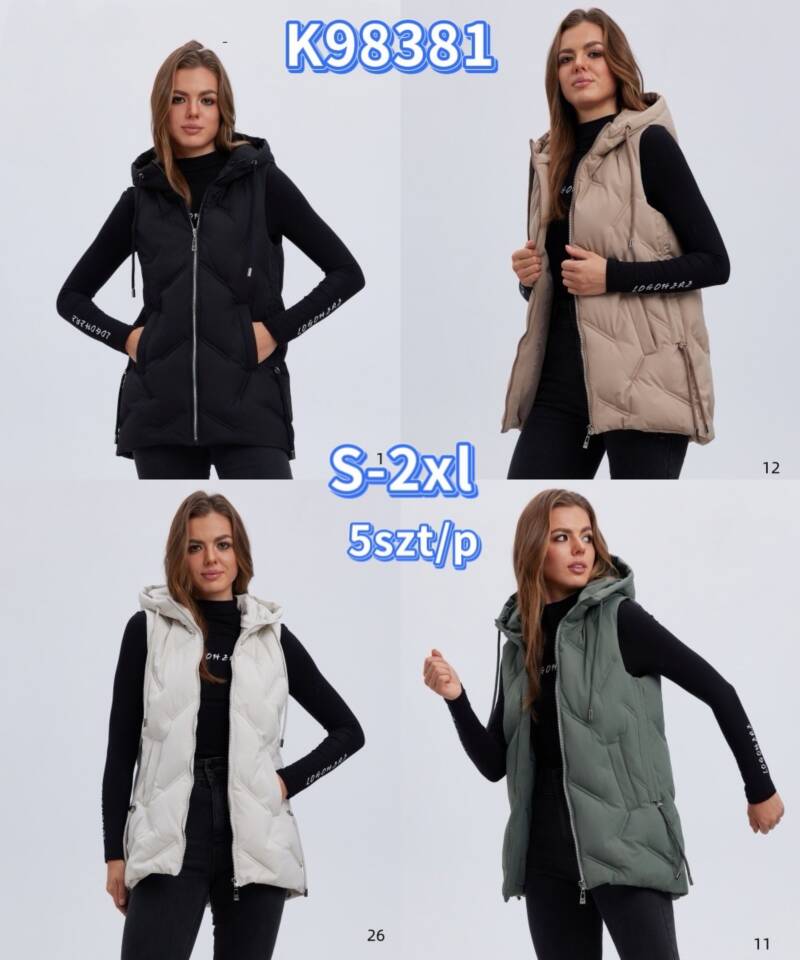 Kamizelki damskie Roz S-2XL, Mix Kolor .Paczka 5 szt 1