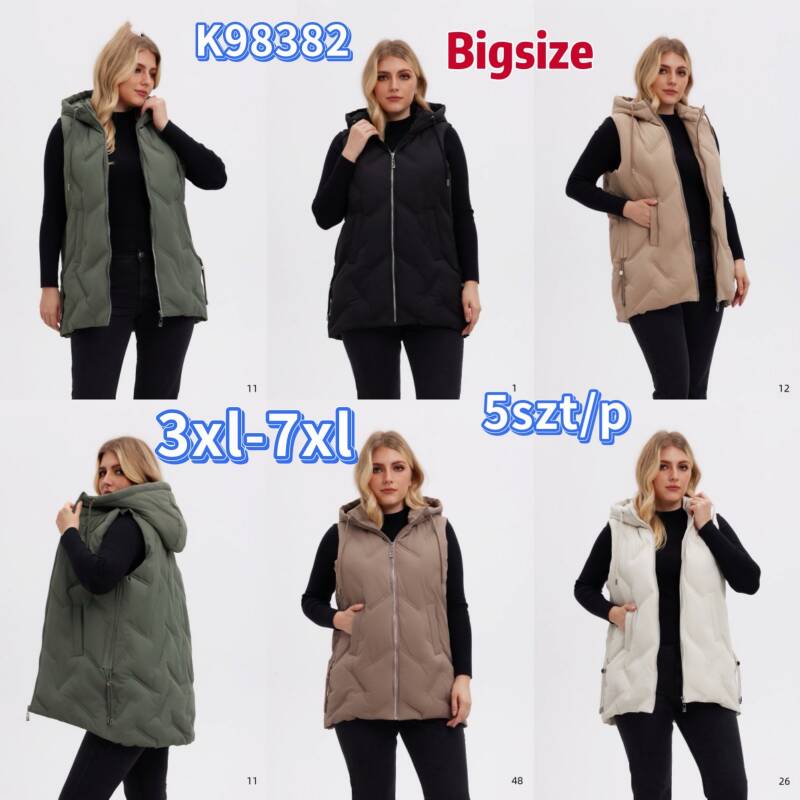 Kamizelki damskie Roz 3XL-7XL, Mix Kolor .Paczka 5 szt 1