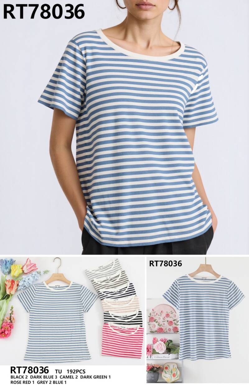 Bluzka damskie (Francja produkt) Roz Standard, Mix Kolor .Paczka 12 szt