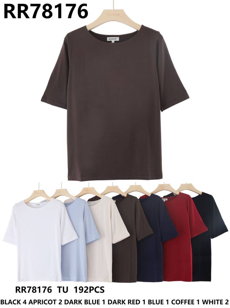 Bluzka damskie (Francja produkt) Roz Standard, Mix Kolor .Paczka 12 szt