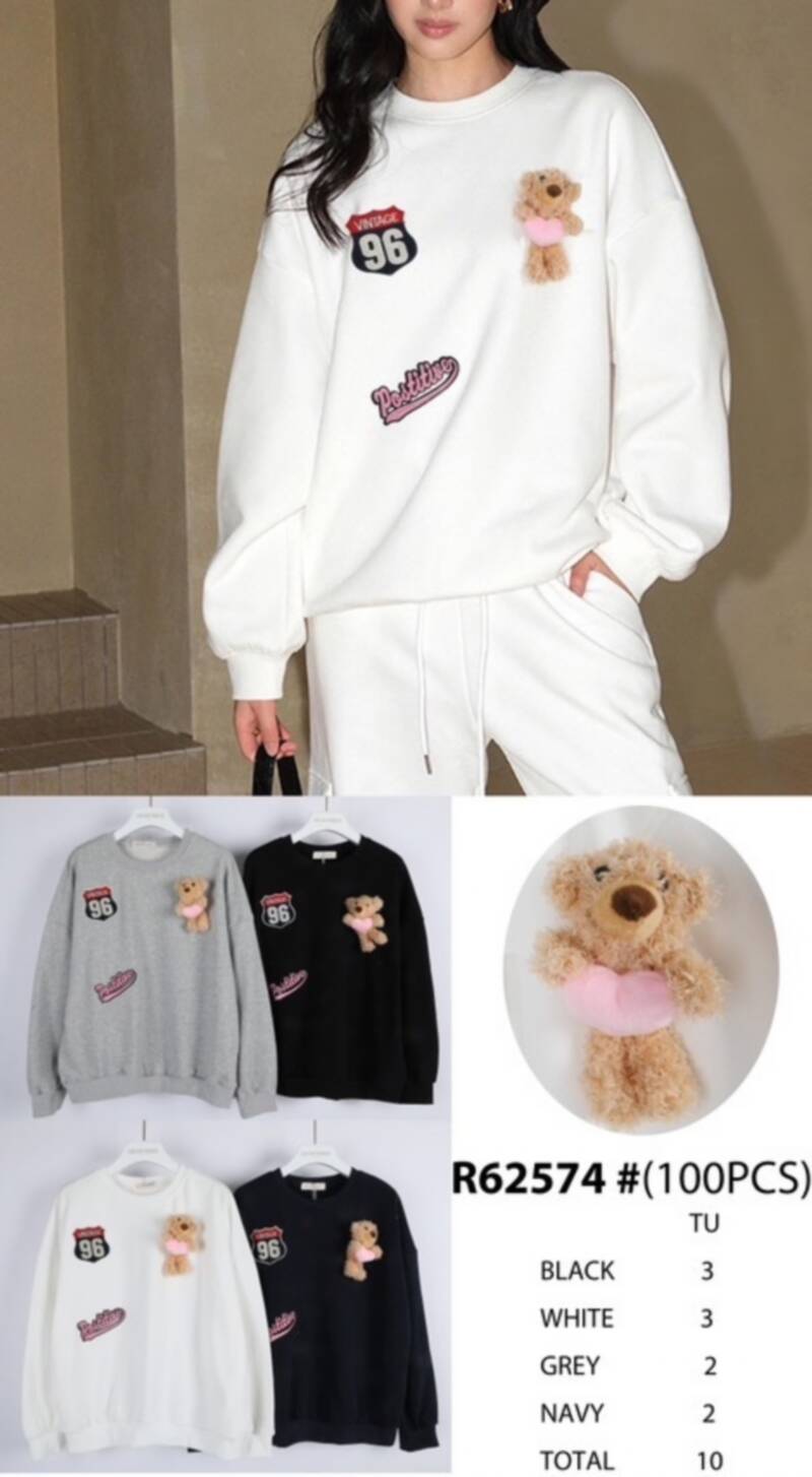 Swetry damskie (Francja produkt) Roz Standard, Mix Kolor .Paczka 10 szt