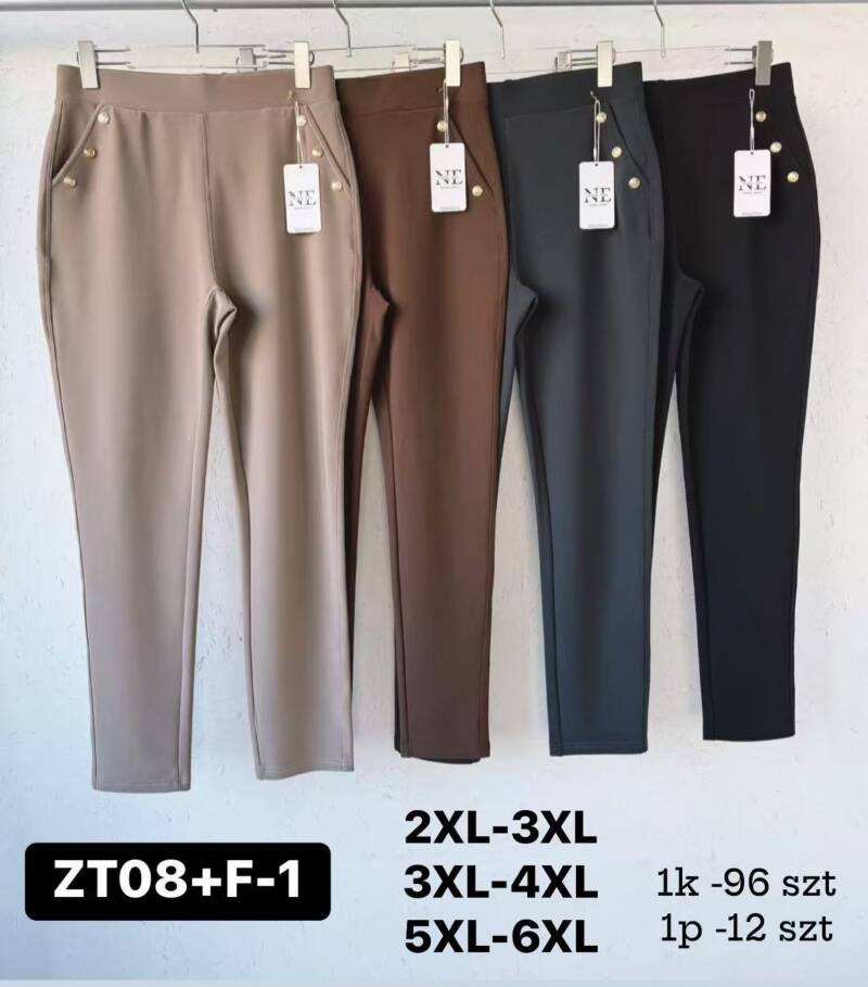 Spodnie damskie Roz 2XL-6XL, Mix Kolor Paczka 12 szt