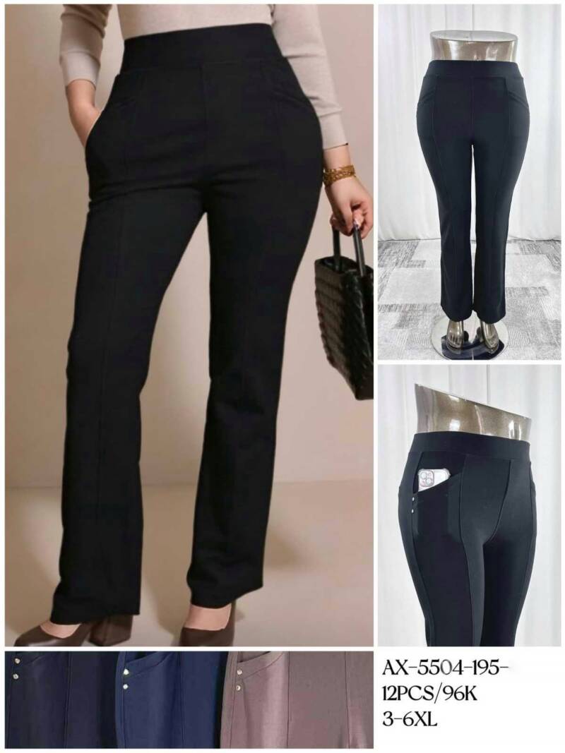 Spodnie damskie Roz 3XL-6XL, Mix Kolor Paczka 12 szt