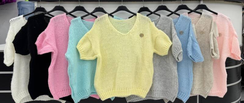 Bluzki damskie (Włoskie produkt) Roz Standard, Mix Kolor Paczka 5 szt