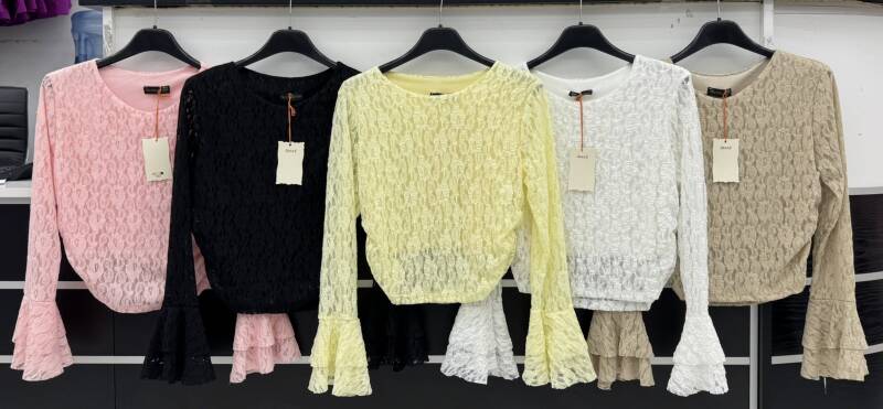 Bluzki damskie (Włoskie produkt) Roz Standard, Mix Kolor Paczka 5 szt