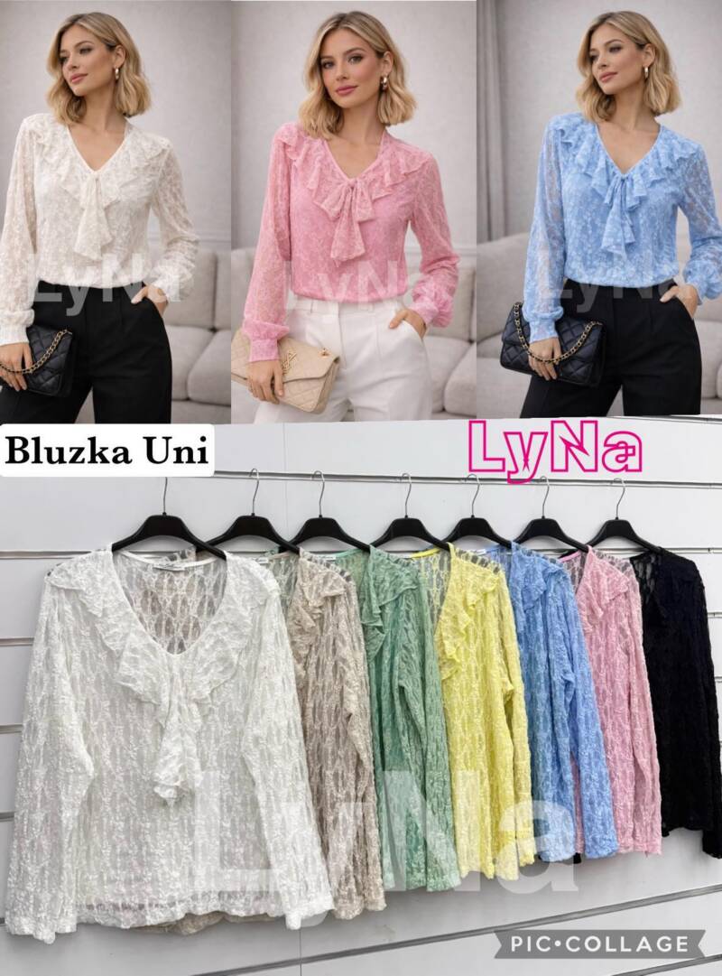 Bluzki damskie (Włoskie produkt) Roz Standard, Mix Kolor Paczka 5 szt