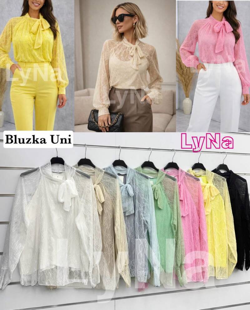 Bluzki damskie (Włoskie produkt) Roz Standard, Mix Kolor Paczka 5 szt