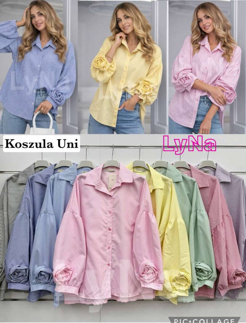 Koszule damskie (Włoskie produkt) Roz Standard, Mix Kolor Paczka 5 szt