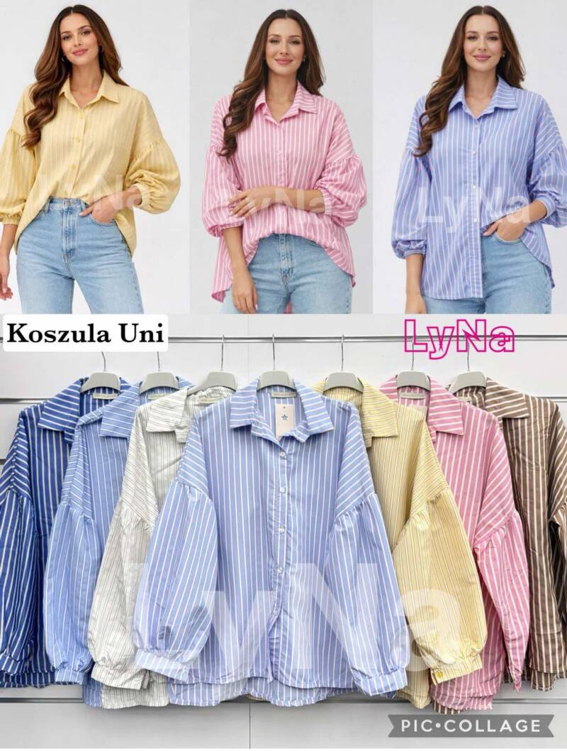 Koszule damskie (Włoskie produkt) Roz Standard, Mix Kolor Paczka 5 szt