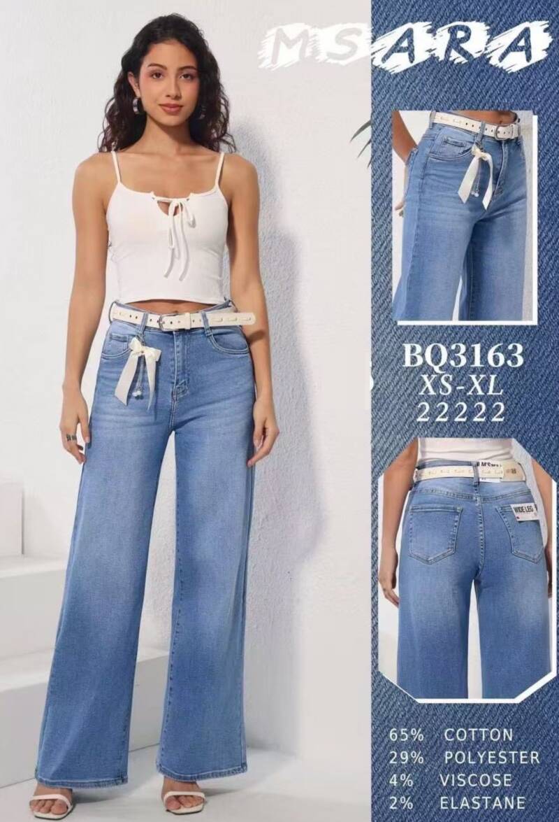 Spodnie damskie jeansy Roz XS-XL, 1 Kolor Paczka 10 szt