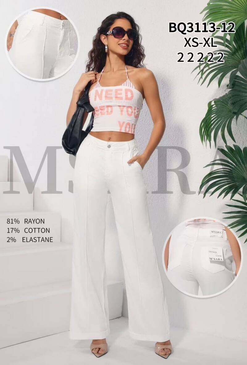 Spodnie damskie jeansy Roz XS-XL, 1 Kolor Paczka 10 szt