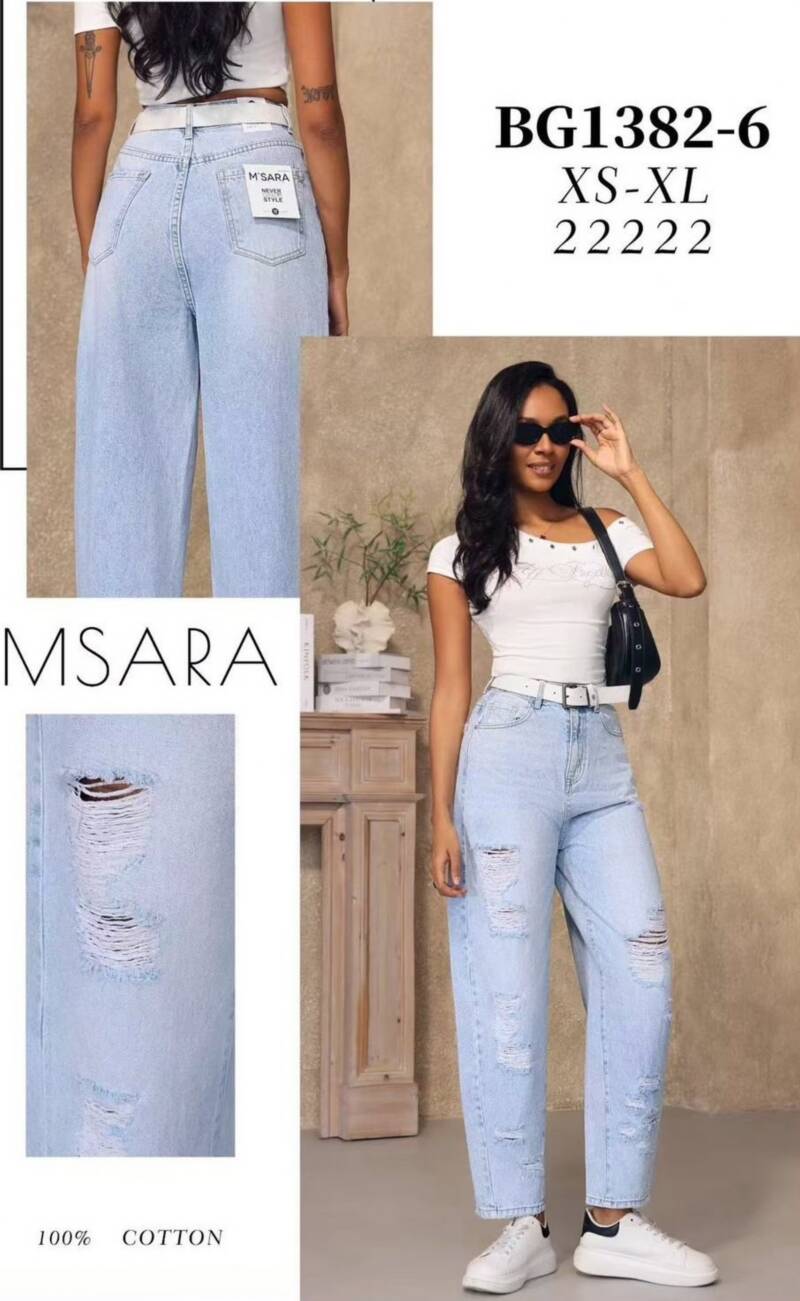 Spodnie damskie jeansy Roz XS-XL, 1 Kolor Paczka 10 szt