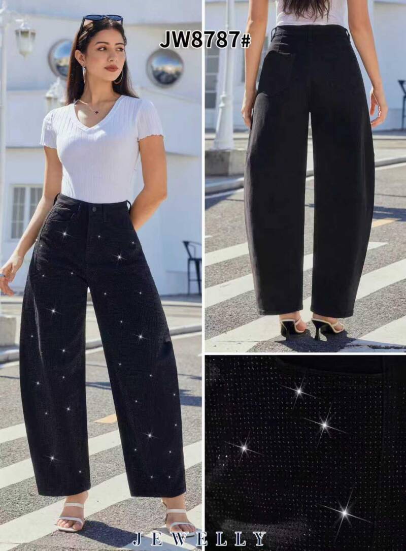 Spodnie damskie jeansy Roz XS-XL, 1 Kolor Paczka 10 szt