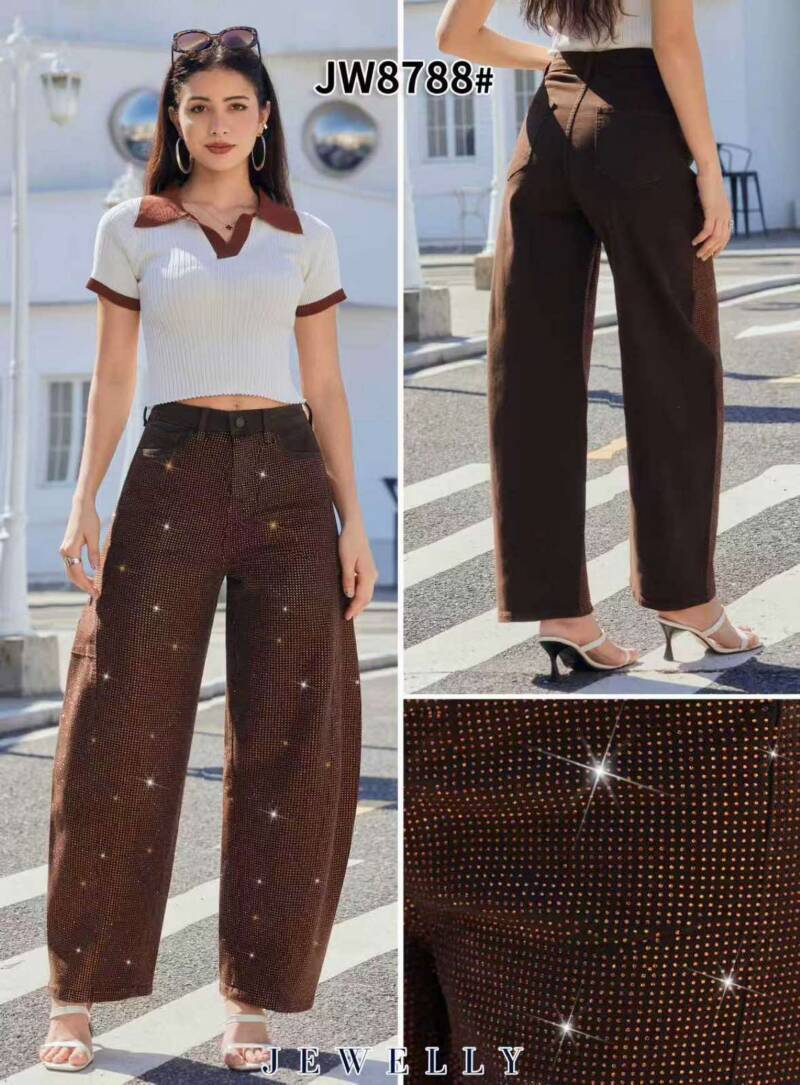 Spodnie damskie jeansy Roz XS-XL, 1 Kolor Paczka 10 szt