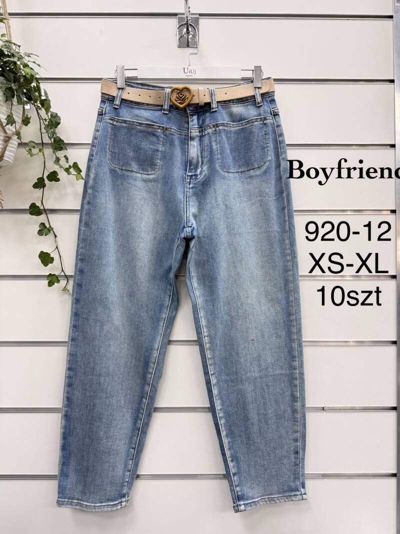 Spodnie damskie jeansy Roz XS-XL, 1 Kolor Paczka 10 szt