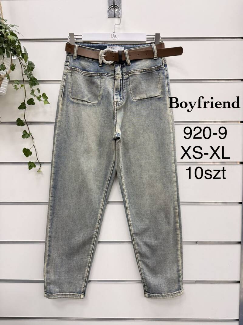 Spodnie damskie jeansy Roz XS-XL, 1 Kolor Paczka 10 szt