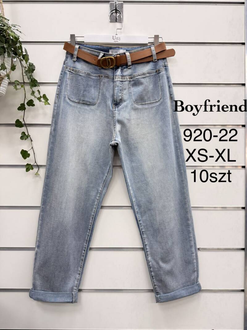 Spodnie damskie jeansy Roz XS-XL, 1 Kolor Paczka 10 szt