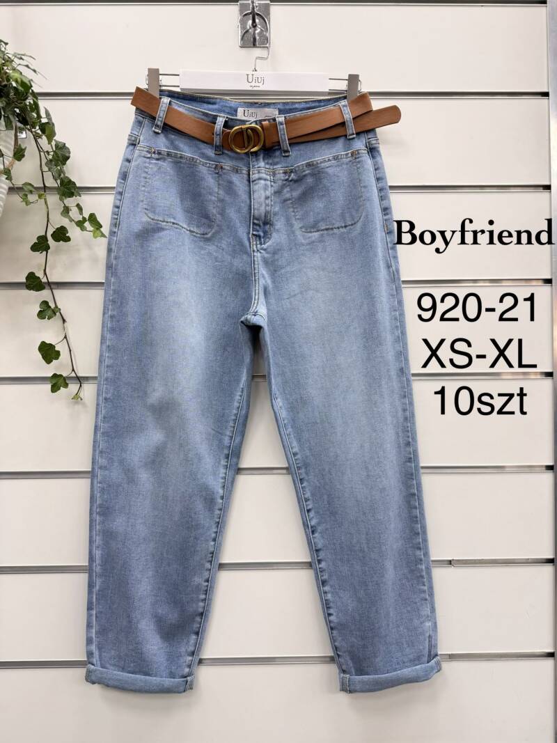 Spodnie damskie jeansy Roz XS-XL, 1 Kolor Paczka 10 szt