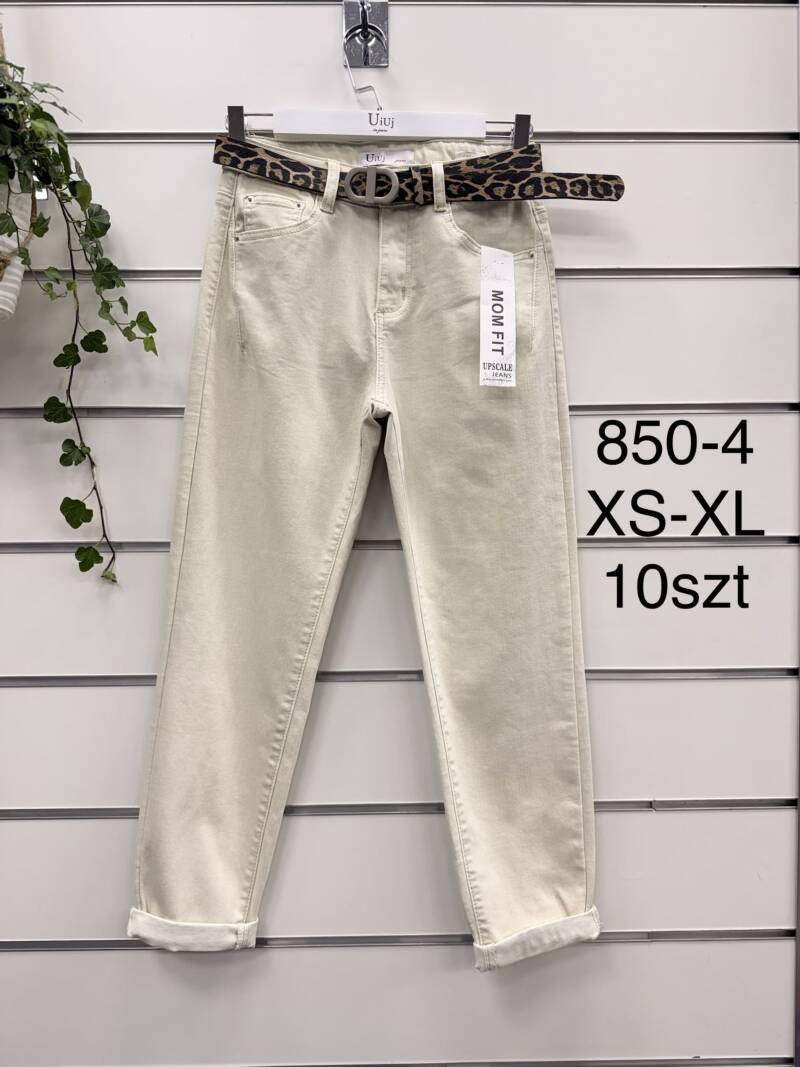Spodnie damskie jeansy Roz XS-XL, 1 Kolor Paczka 10 szt