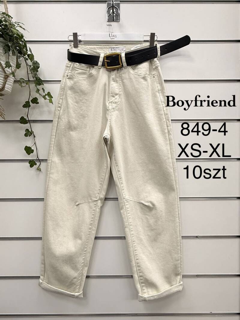 Spodnie damskie jeansy Roz XS-XL, 1 Kolor Paczka 10 szt