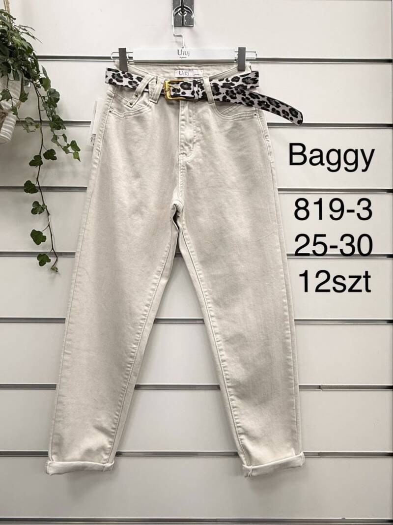 Spodnie damskie jeansy Roz 25-30, 1 Kolor Paczka 12 szt 1