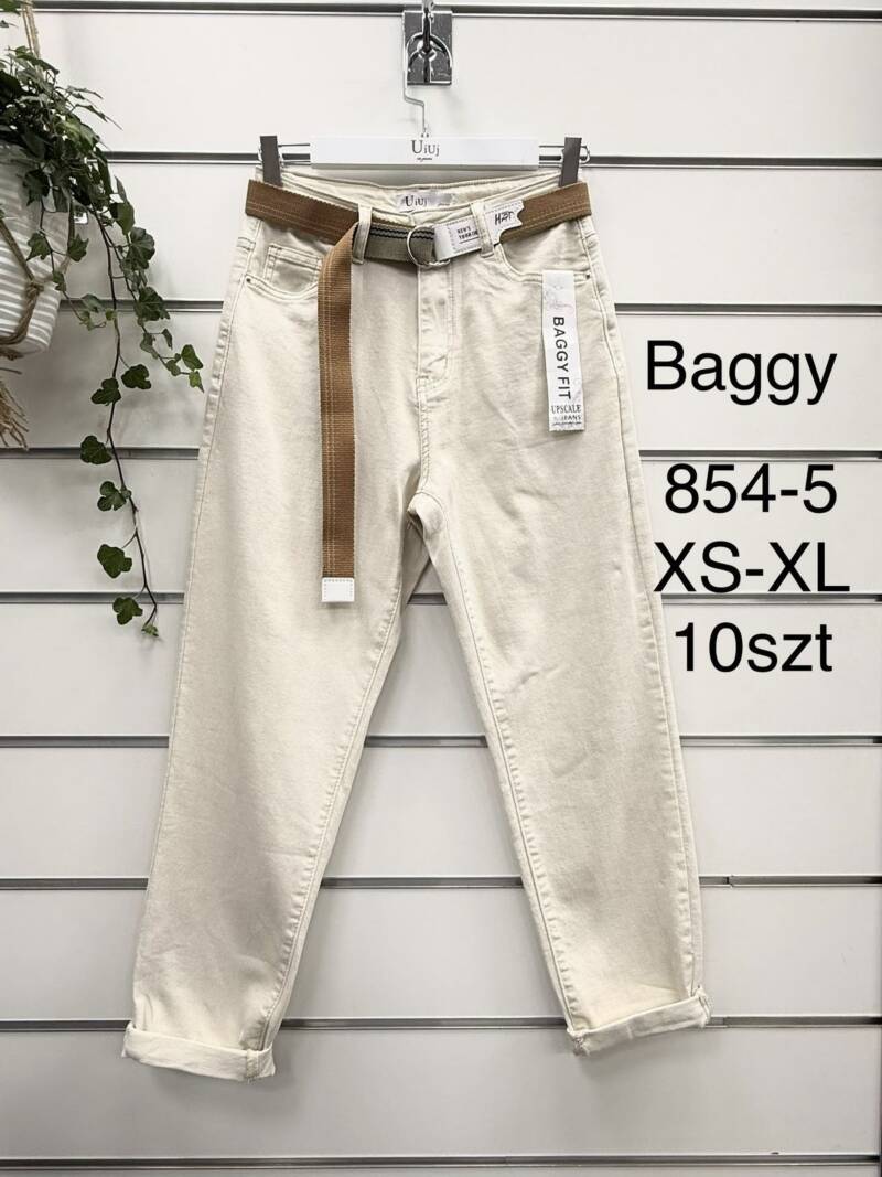 Spodnie damskie jeansy Roz XS-XL, 1 Kolor Paczka 10 szt