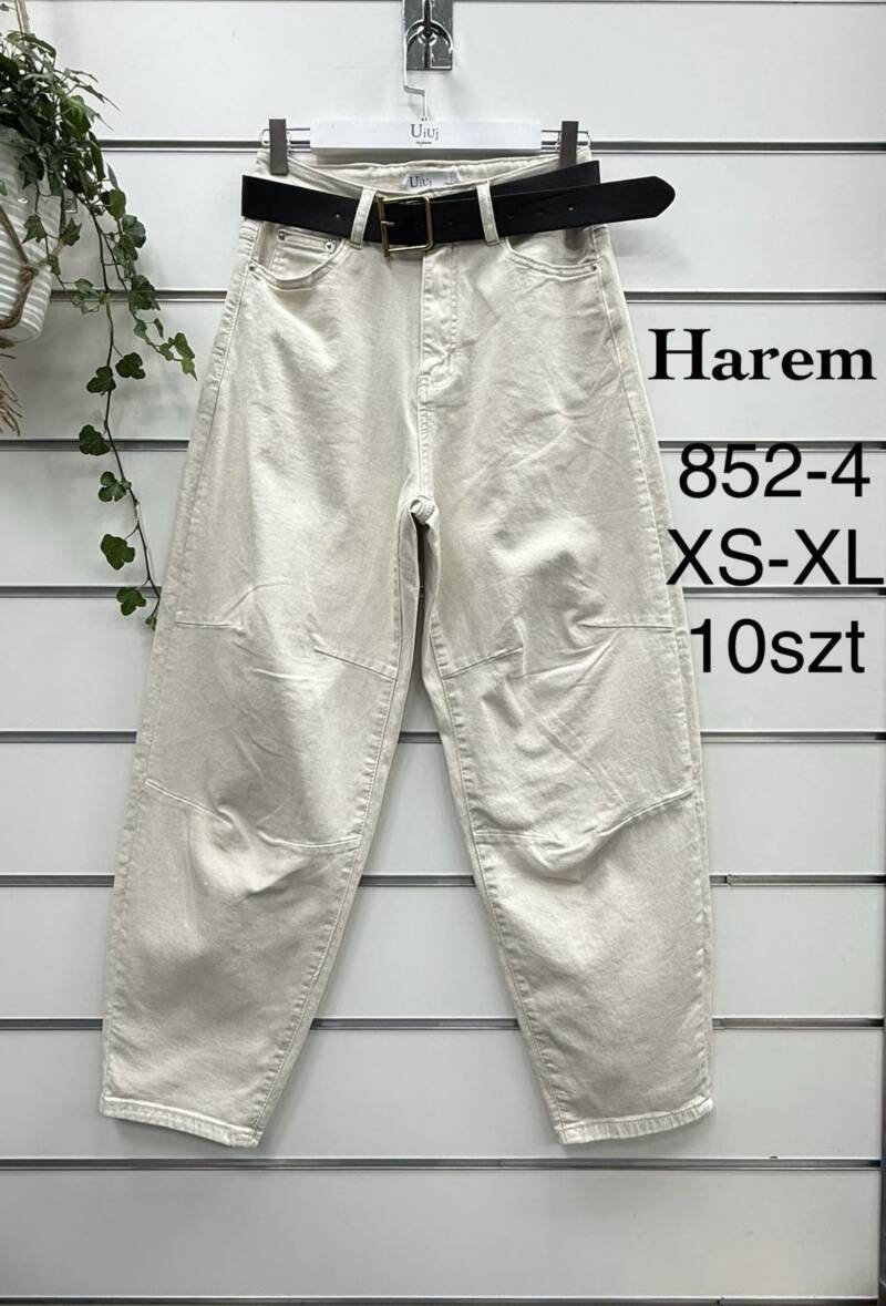 Spodnie damskie jeansy Roz XS-XL, 1 Kolor Paczka 10 szt