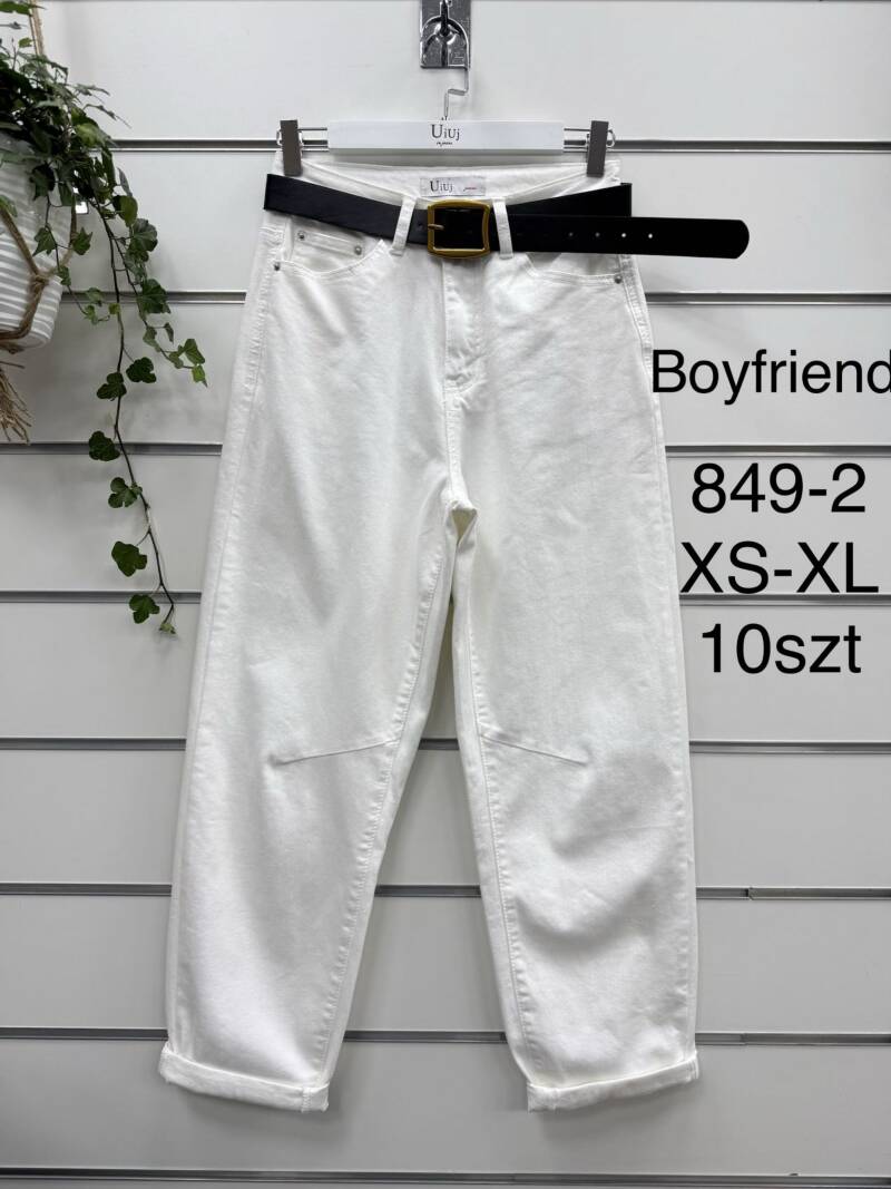 Spodnie damskie jeansy Roz XS-XL, 1 Kolor Paczka 10 szt