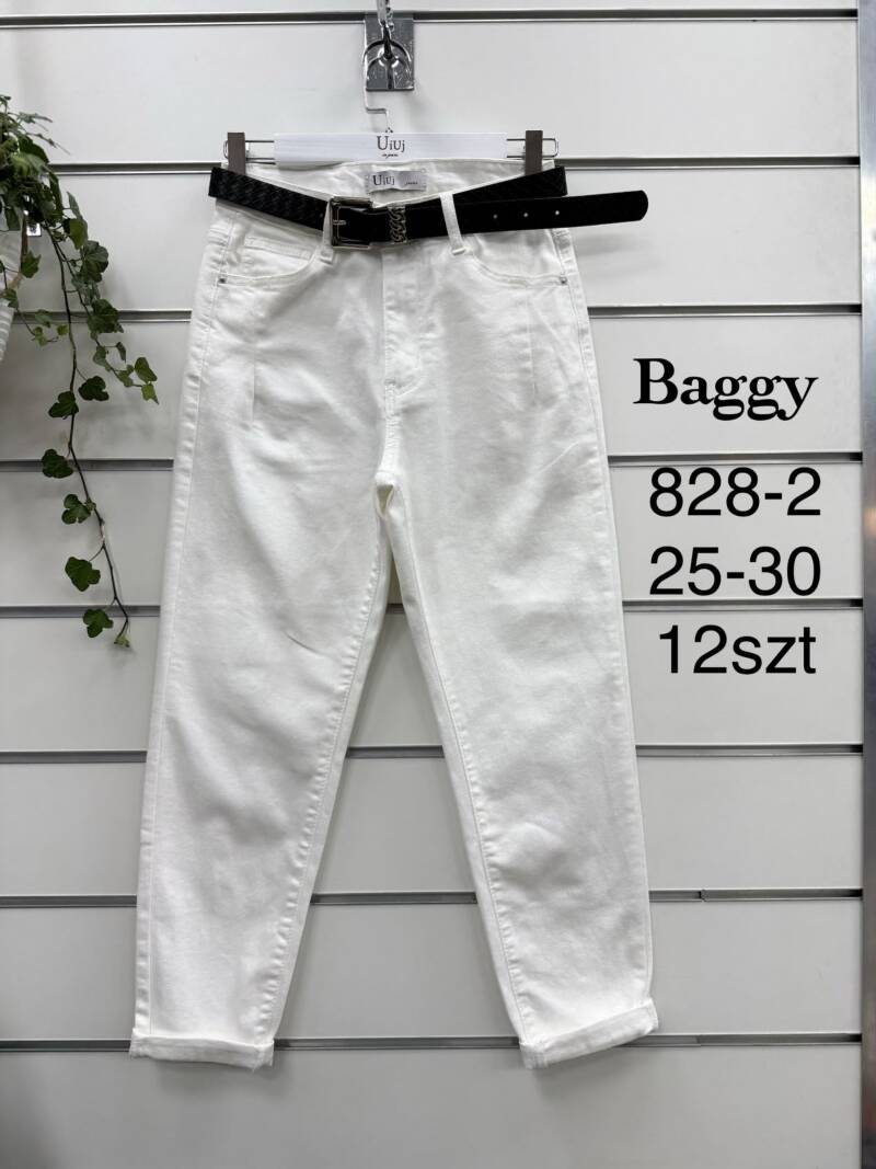 Spodnie damskie jeansy Roz 25-30, 1 Kolor Paczka 12 szt
