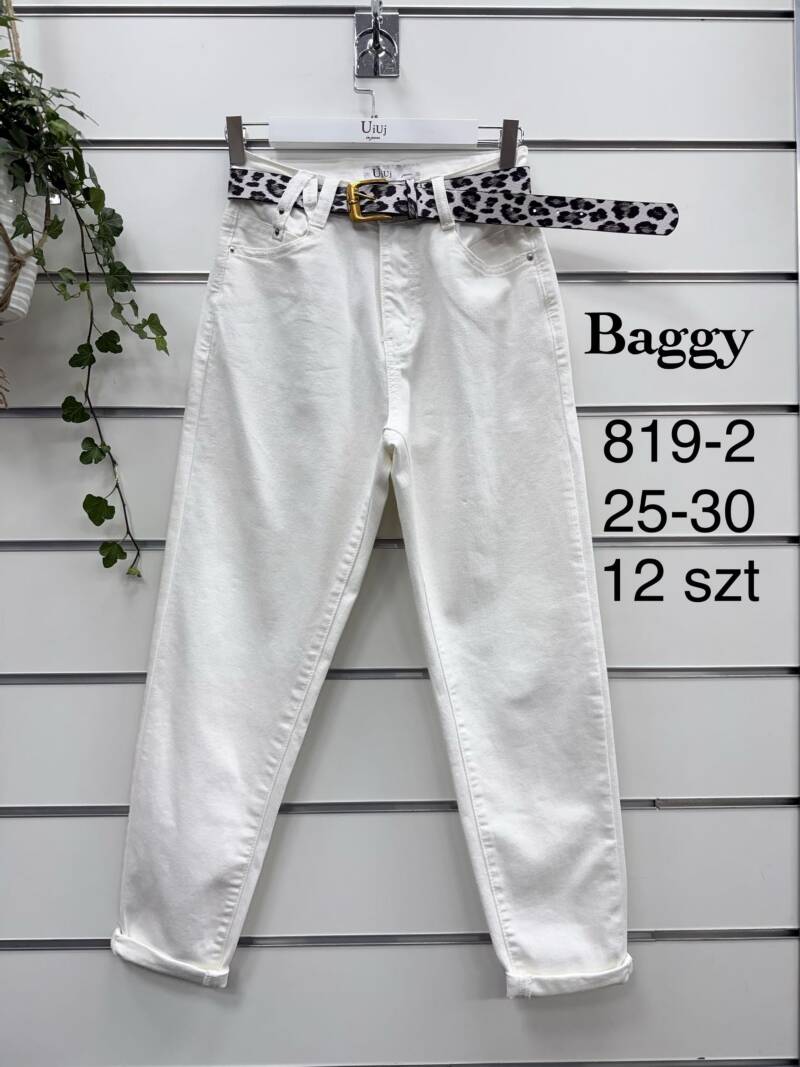 Spodnie damskie jeansy Roz 25-30, 1 Kolor Paczka 12 szt 1