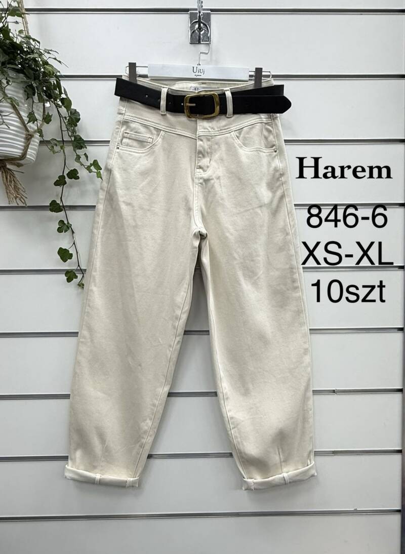 Spodnie damskie jeansy Roz XS-XL, 1 Kolor Paczka 10 szt