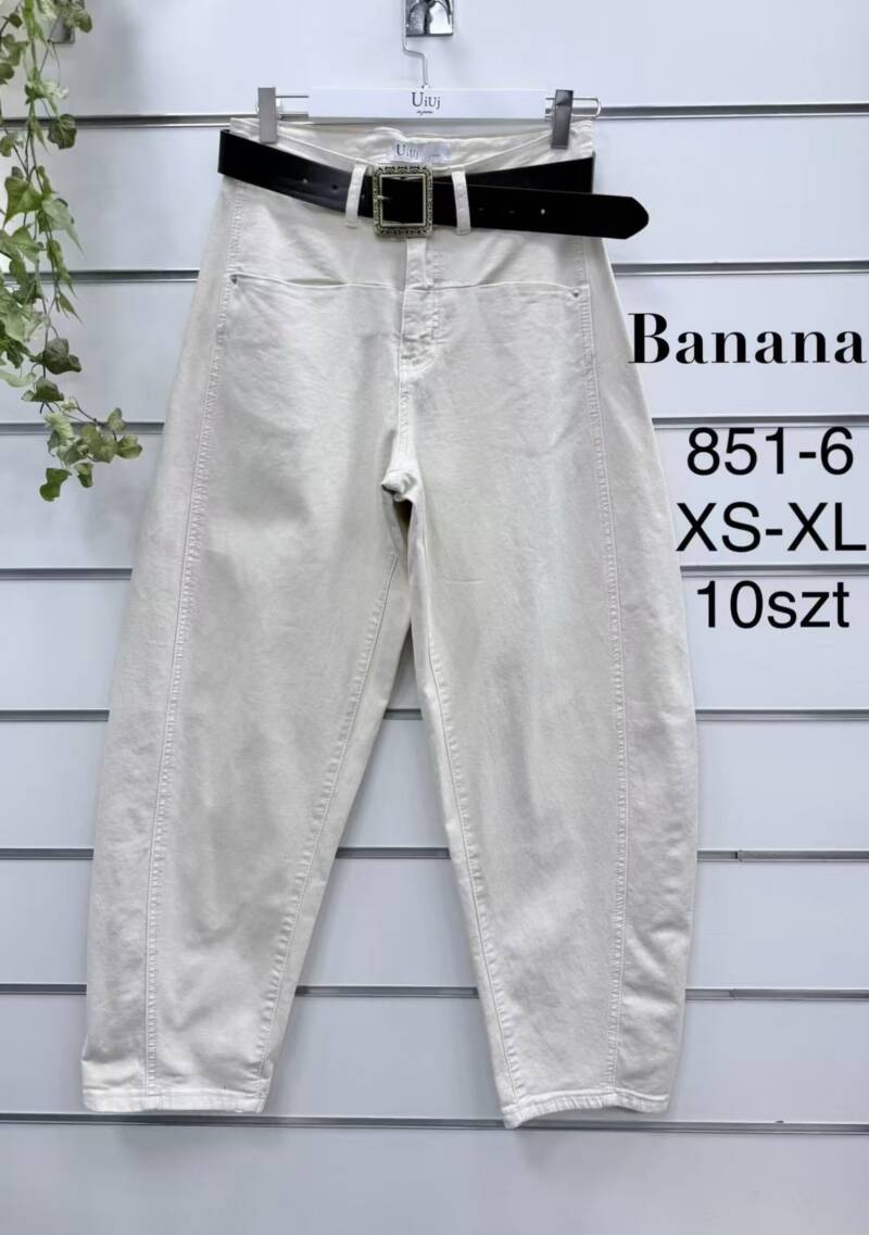 Spodnie damskie jeansy Roz XS-XL, 1 Kolor Paczka 10 szt 1