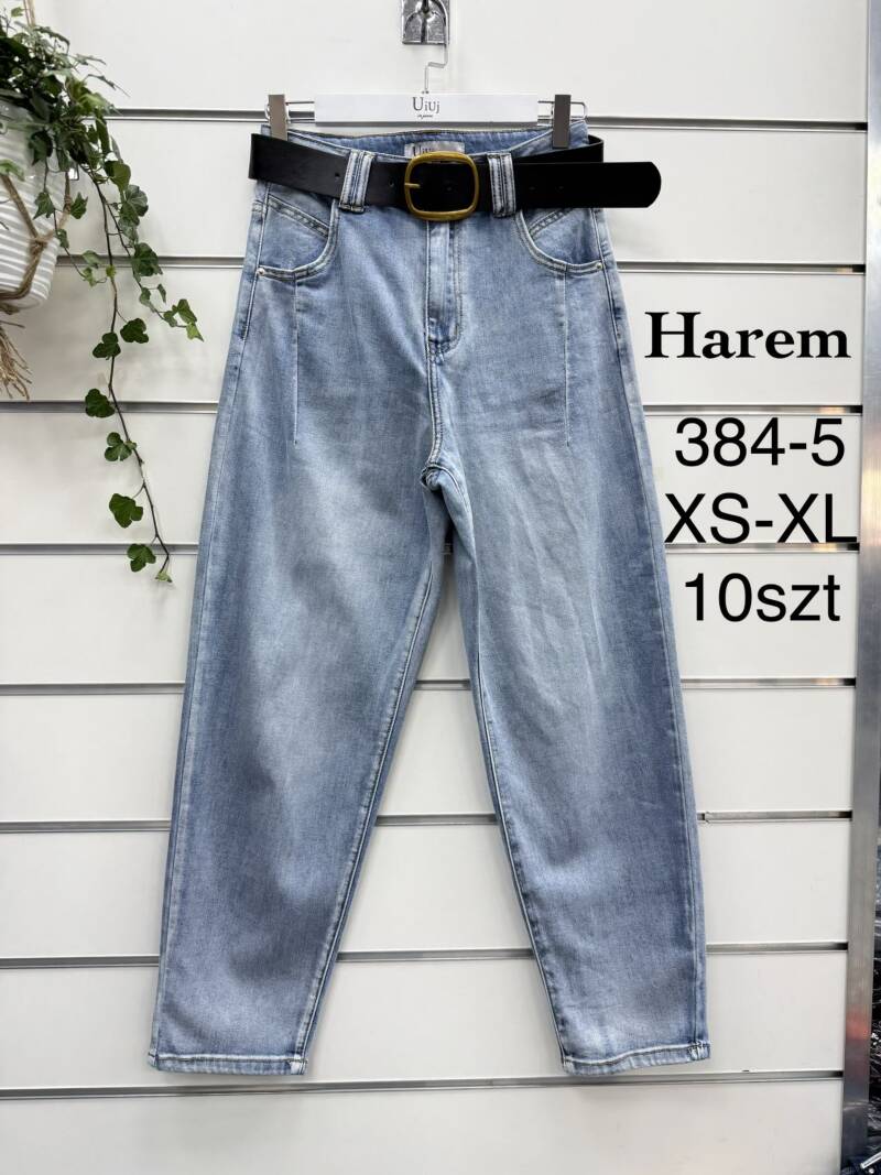 Spodnie damskie jeansy Roz XS-XL, 1 Kolor Paczka 10 szt