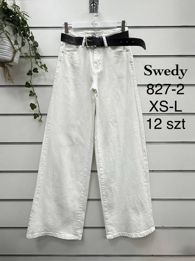 Spodnie damskie jeansy Roz XS-XL, 1 Kolor Paczka 12 szt