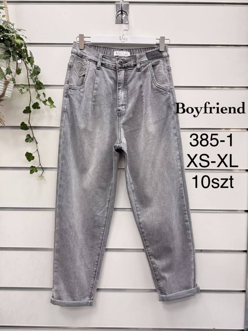 Spodnie damskie jeansy Roz XS-XL, 1 Kolor Paczka 12 szt