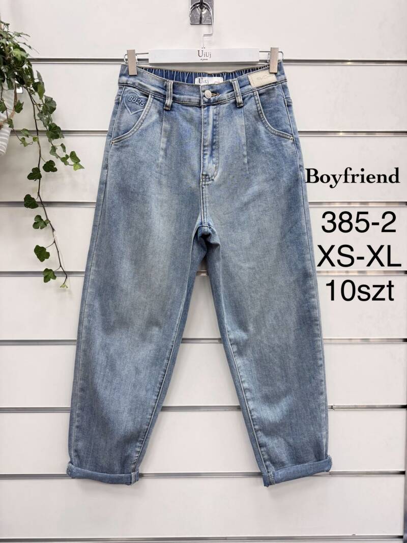 Spodnie damskie jeansy Roz XS-XL, 1 Kolor Paczka 10 szt