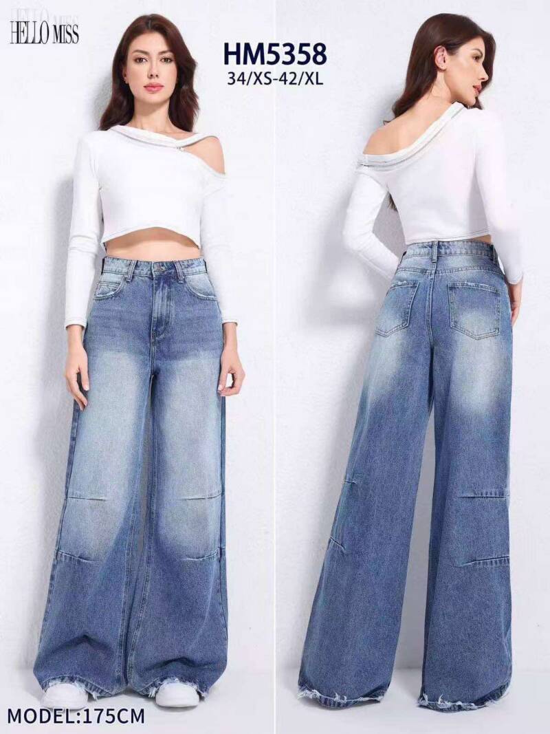 Spodnie damskie jeansy Roz XS-XL, 1 Kolor Paczka 10 szt