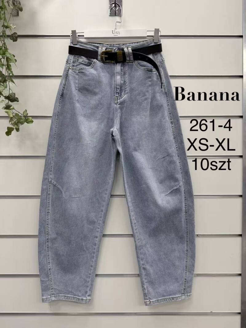 Spodnie damskie jeansy Roz XS-XL, 1 Kolor Paczka 10 szt