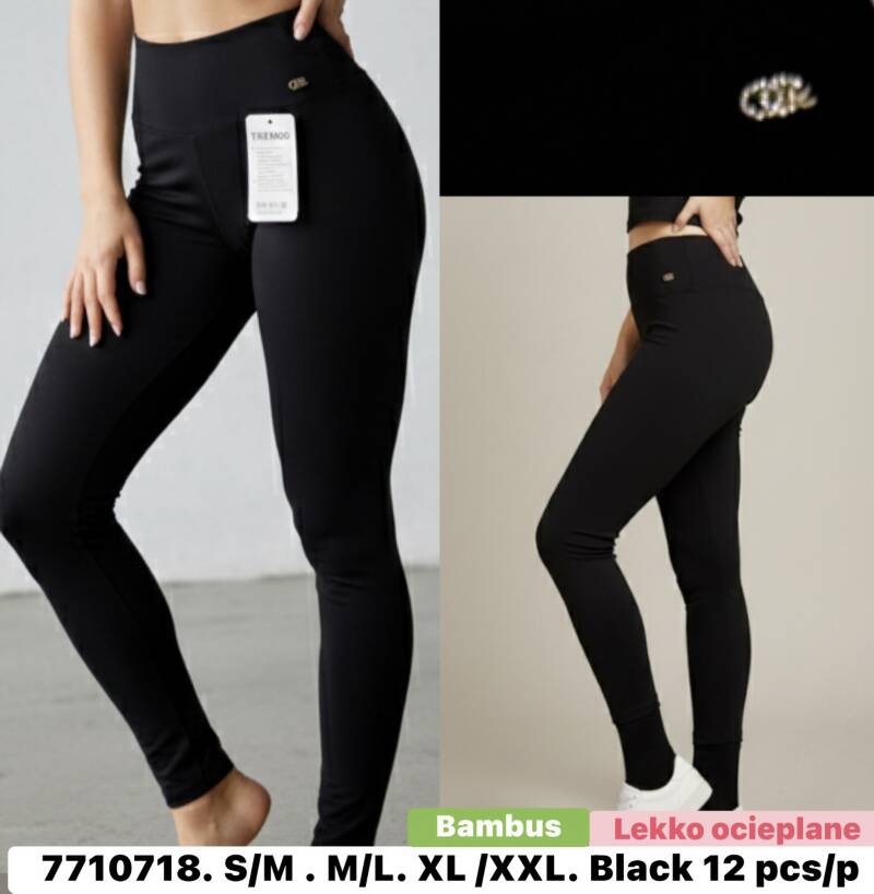 Legginsy damskie Roz S/M-L/XL , 1 Kolor Paczka 12 szt