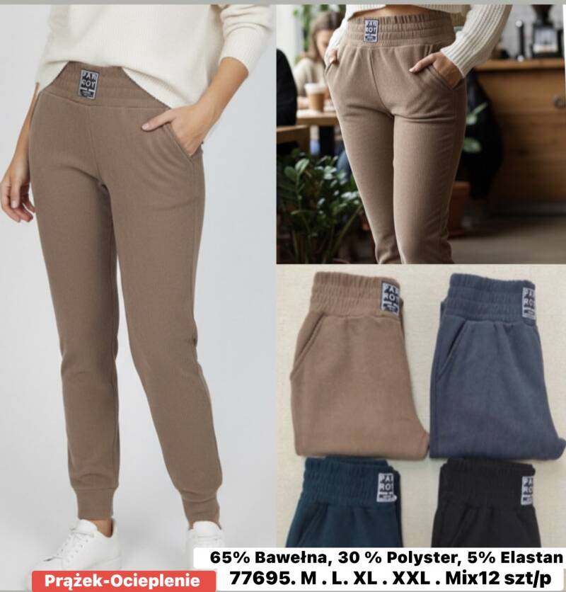 Spodnie damskie Roz M/L-XL-2XL, Mix Kolor Paczka 12 szt