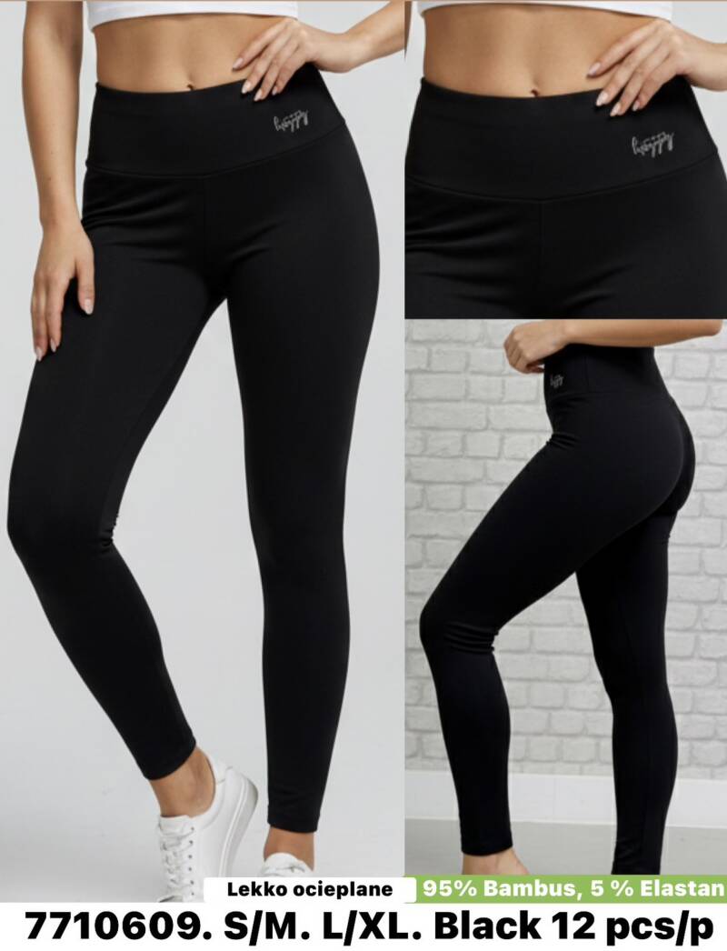 Legginsy damskie Roz S/M-L/XL , 1 Kolor Paczka 12 szt