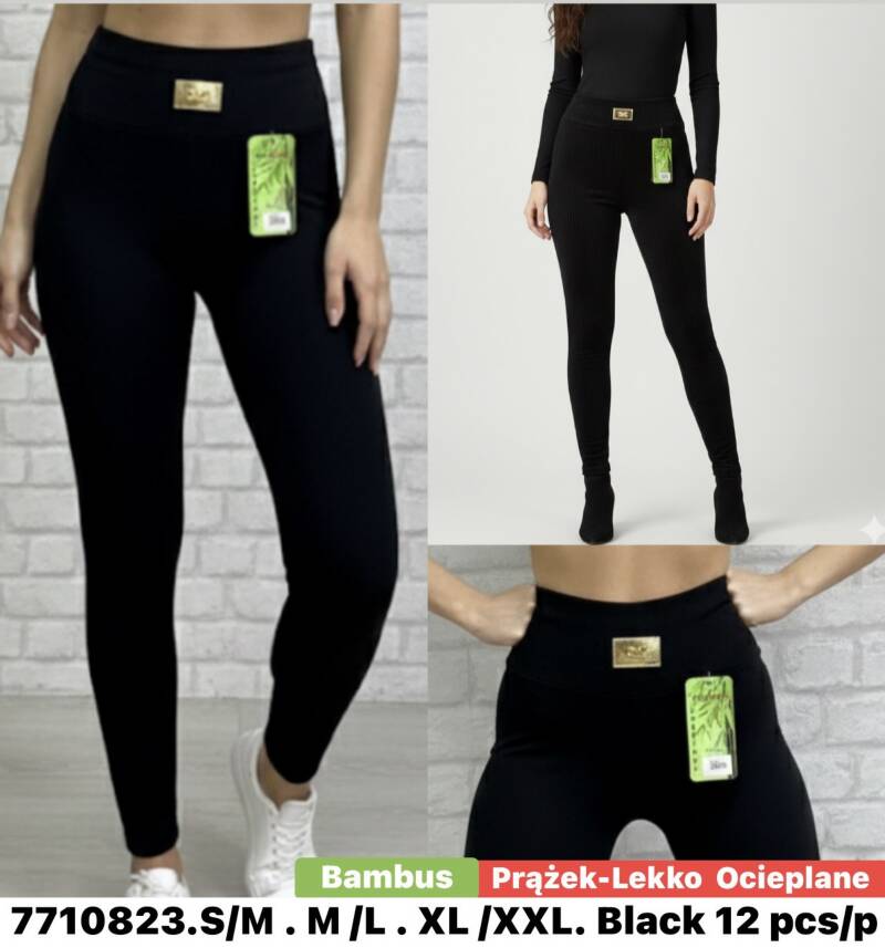 Legginsy damskie Roz S/M-M/L-XL/2XL, 1 Kolor Paczka 12 szt