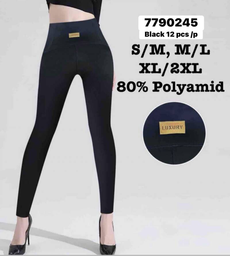 Legginsy damskie Roz S/M-M/L-XL/2XL , 1 Kolor Paczka 12 szt