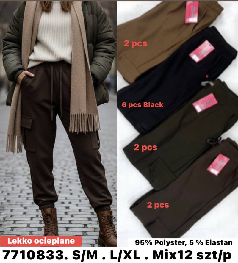 Spodnie damskie Roz S/M-L/XL , Mix Kolor Paczka 12 szt