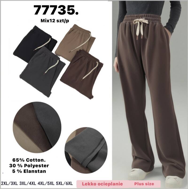 Spodnie damskie Roz 2XL-6XL, Mix Kolor Paczka 12 szt