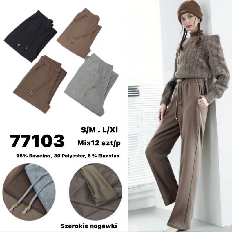 Spodnie damskie Roz S/M-L/XL , Mix Kolor Paczka 12 szt